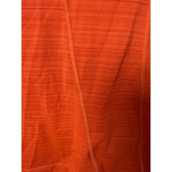 Athleta Short Sleeve Half Zip Orange Running Workout Top Size Medium - Picture 6 of 12